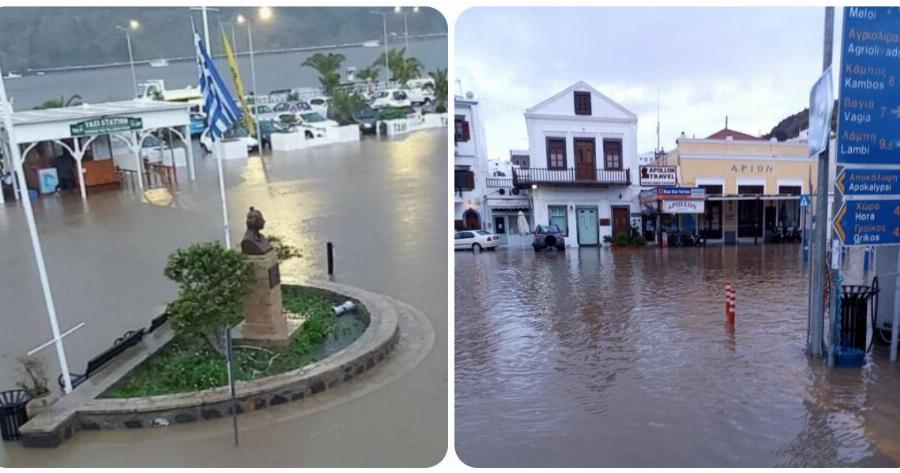 Κακοκαιρία Πάτμος: Μεγάλες οι ζημιές – Αίτημα να κηρυχτεί το νησί σε κατάσταση έκτακτης ανάγκης