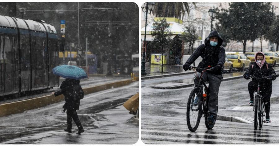 Κακοκαιρία στην Αθήνα: Εντυπωσιακές εικόνες από τα χιόνια στο Σύνταγμα – Επικίνδυνα φαινόμενα τις επόμενες ώρες στη χώρα