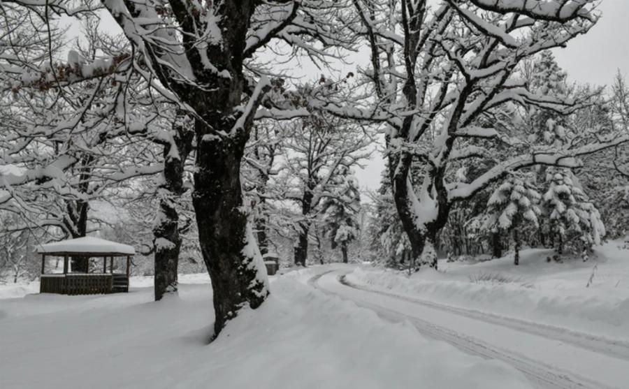 Λίμνη Πλαστήρα: Μαγευτικό το τοπίο από τα χιόνια της κακοκαιρίας «Μήδεια» – Εντυπωσιακές φωτογραφίες