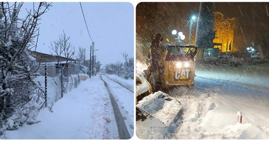 Χιόνια στην Αττική: Το έχει στρώσει για τα καλά στα βόρεια προάστια – Δείτε φωτογραφίες και βίντεο