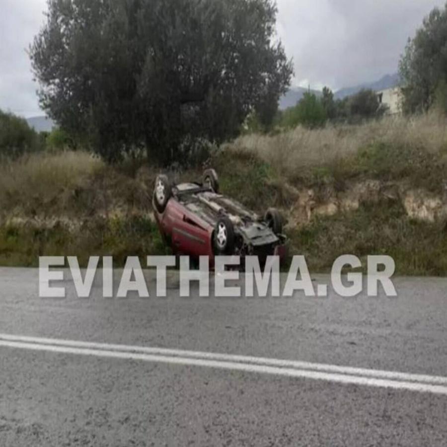 Ερέτρια: Σοκαριστικό τροχαίο ατύχημα για 20χρονο άνδρα –  Γλίτωσε από θαύμα