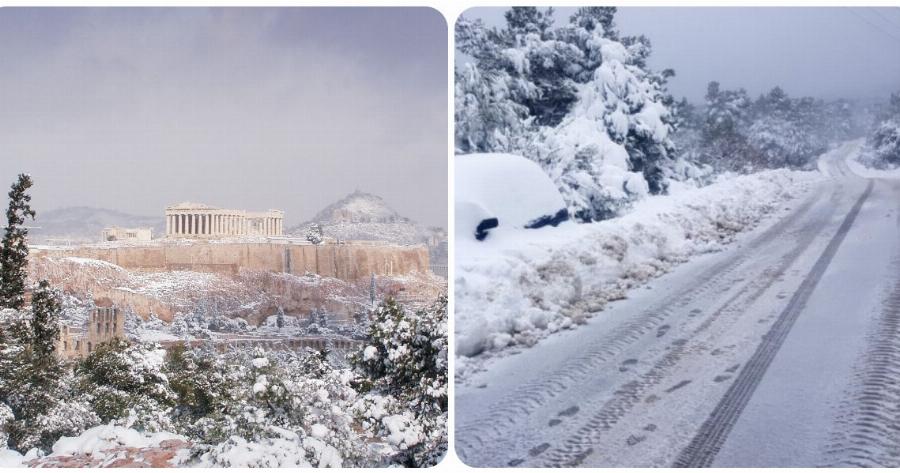 25η Μαρτίου χιόνια: Θα χιονίσει στα βόρεια προάστια της Αττικής – Τι λέει ο Αρνιακός