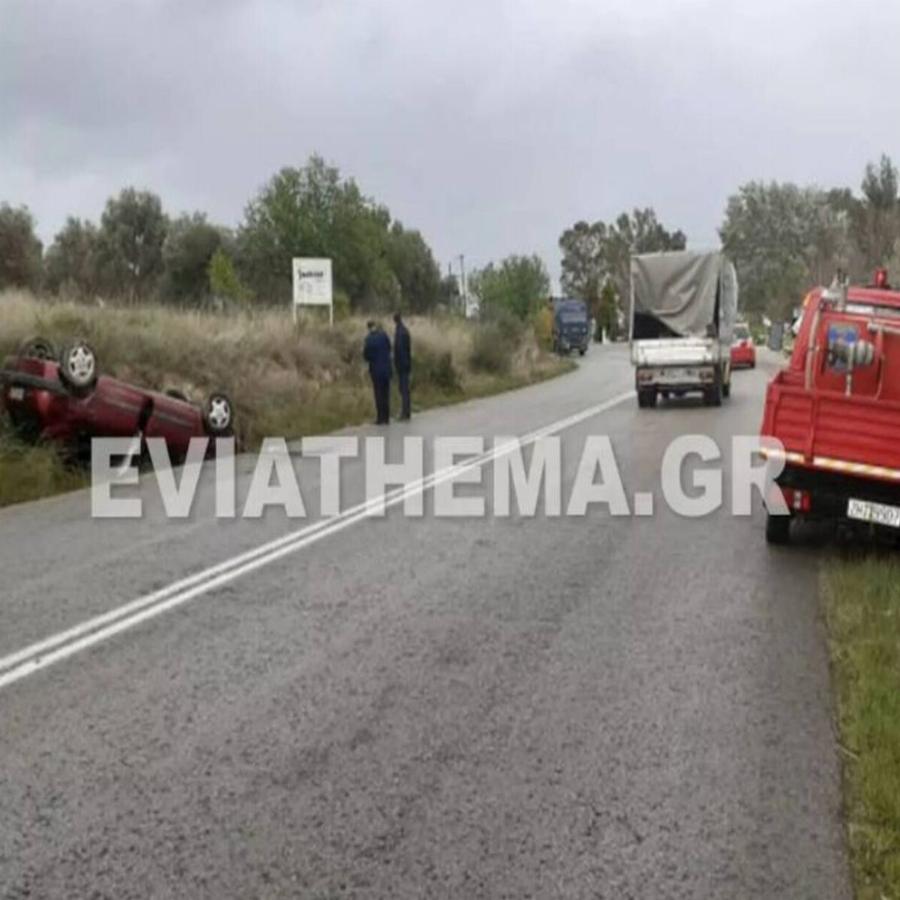 Ερέτρια: Σοκαριστικό τροχαίο ατύχημα για 20χρονο άνδρα –  Γλίτωσε από θαύμα