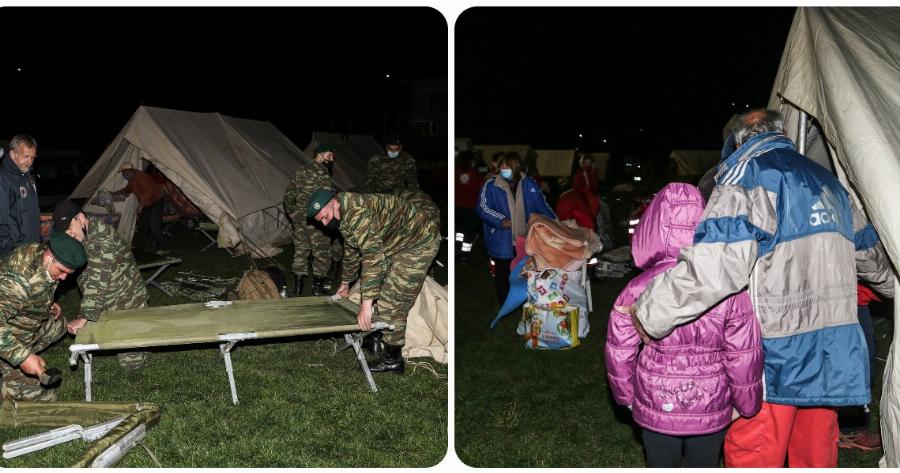 Ελασσόνα σεισμός: Μετά τον μεγάλο σεισμό 6 ρίχτερ οι κάτοικοι πέρασαν τη νύχτα έξω από τα σπίτια τους