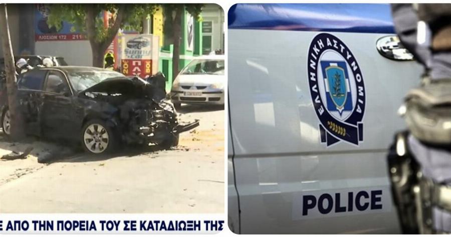 Λιοσίων: Σοκ με καταδίωξη που κατέληξε να ξεφύγει όχημα από την πορεία του και να παρασύρει μοτοσυκλετιστή