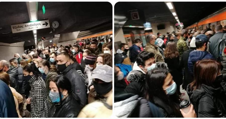 Μοναστηράκι: Απίστευτος συνωστισμός στα μέσα μαζικής μεταφοράς – Σοκαριστικές εικόνες