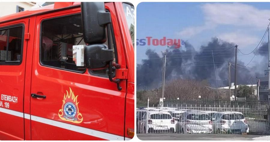 Θεσσαλονίκη φωτιά: Φωτιά ξέσπασε κοντά στο στρατιωτικό αεροδρόμιο της πόλης