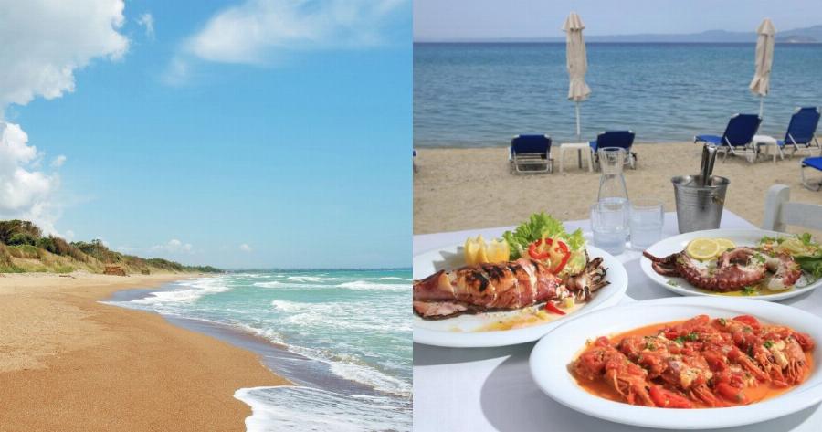 Φτάνεις οδικώς σε γαλαζοπράσινα νερά, δωρεάν ξαπλώστρες και ταβέρνες με γευστικό ψάρακι, με 35 ευρώ καύσιμο