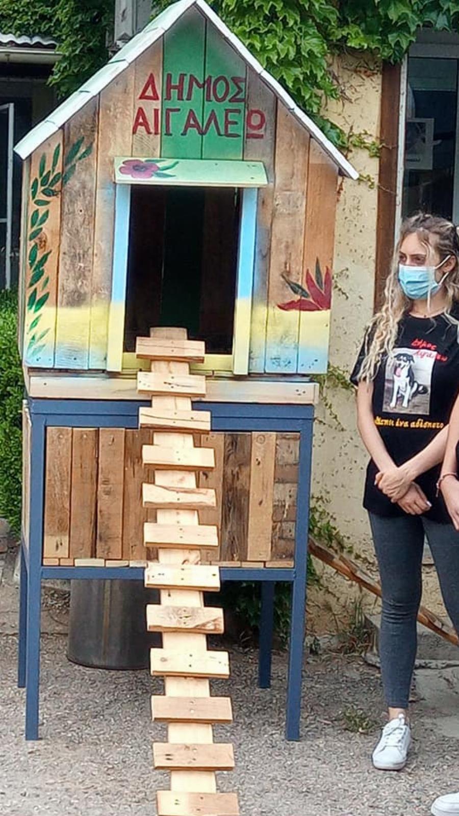 Ο Δήμος Αιγάλεω ετοιμάζει πανέμορφα ξύλινα σπιτάκια για τα αδέσποτα