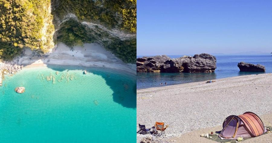 Χιλιαδού: 140 χιλιόμετρα από την Αθήνα μια ελεύθερη παραλία σαν τροπικός παράδεισος