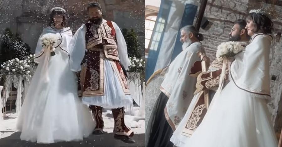 Ζευγάρι παντρεύτηκε στα Τρίκαλα τιμώντας τα 200 χρόνια από την Ελληνική Επανάσταση