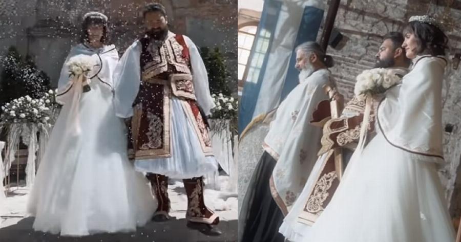 Ζευγάρι παντρεύτηκε στα Τρίκαλα τιμώντας τα 200 χρόνια από την Ελληνική Επανάσταση