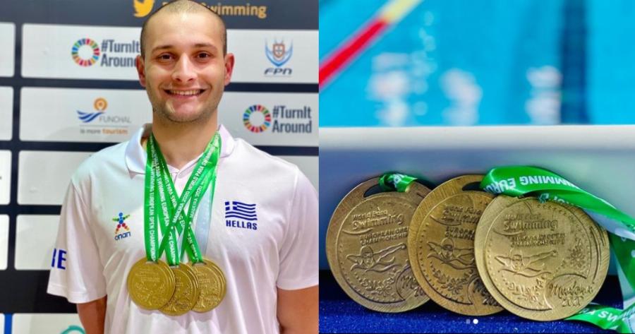 Δημοσθένης Μιχαλεντζάκης: Κατέκτησε και 3ο χρυσό μετάλλιο σπάζοντας όλα τα ρεκόρ στο Ευρωπαικό Πρωτάθλημα Κολύμβησης