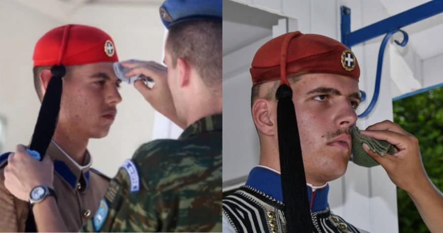 Εύζωνες στον ήλιο: Συγκινητικές εικόνες από τα παλικάρια μας που δεν περιγράφονται με λόγια