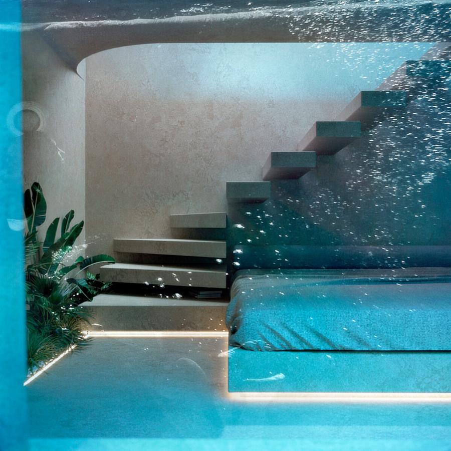 Σπίτι στην Κηφισιά: Ένα παλάτι με υποβρύχια πισίνα μέσα στην κρεβατοκάμαρα