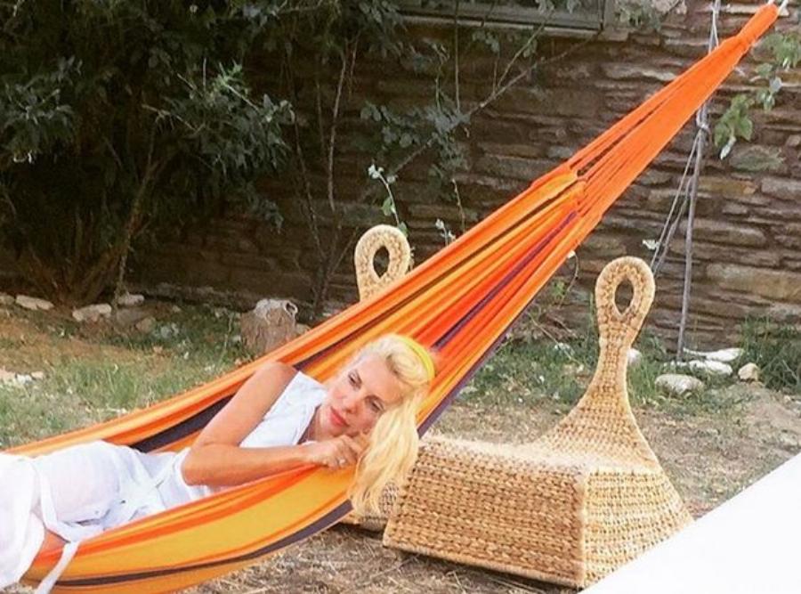 Ελένη Μενεγάκη: Το σπίτι παλάτι στην Άνδρο, η παραμυθένια αυλή και η πανέμορφη φάρμα της