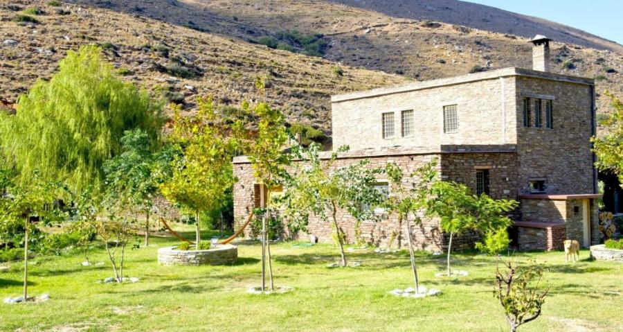 Ελένη Μενεγάκη: Το σπίτι παλάτι στην Άνδρο, η παραμυθένια αυλή και η πανέμορφη φάρμα της