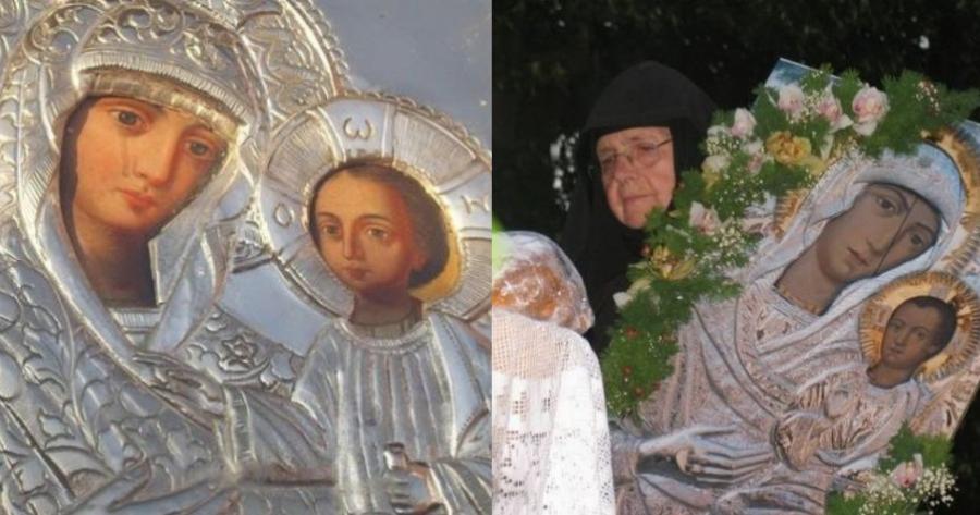 «Μην ξανακλάψεις έτσι, παιδί μου, επάνω στην εικόνα μου. μου ράγισες την καρδιά»