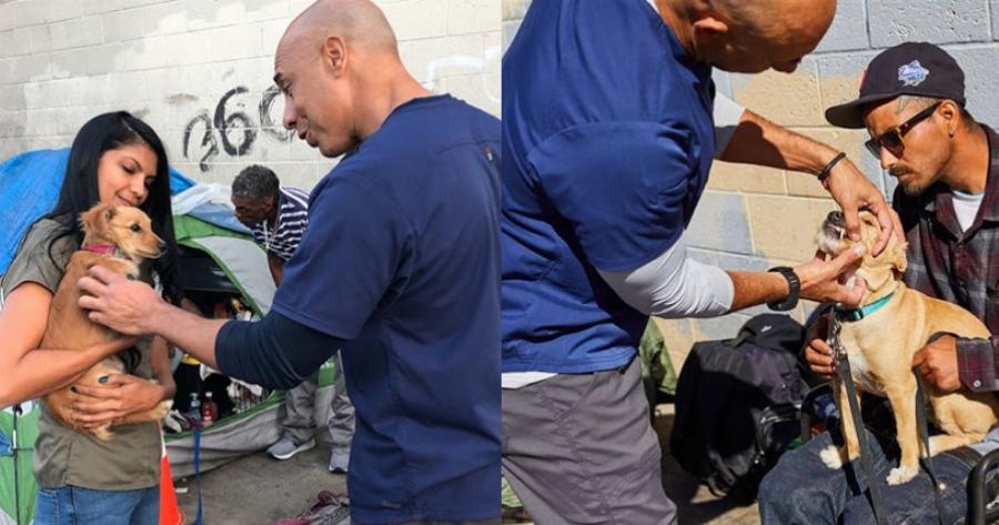 Κτηνίατρος εξετάζει εντελώς δωρεάν αδέσποτα ζώα και συγκινεί το διαδίκτυο