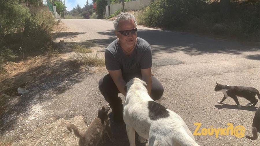 Φωτιά Αλεποχώρι: Ο Νίκος έσωσε μέσα από τις φλόγες τα αδέσποτα ζώα που ταΐζει με αυταπάρνηση