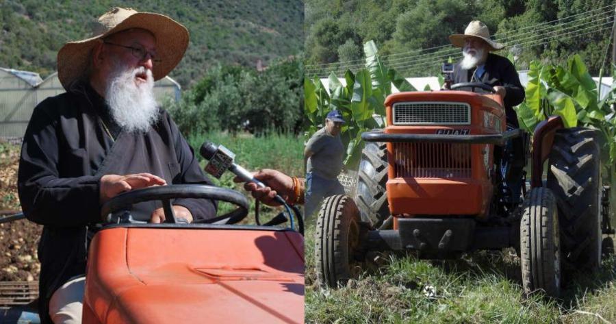 Μητροπολίτης καλλιεργεί λαχανικά και φρούτα και τα μοιράζει σε φτωχούς