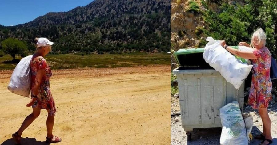 Ολλανδοί τουρίστες: «Έβαλαν τα γυαλιά» στους Κρητικούς για το μάζεμα των σκουπιδιών