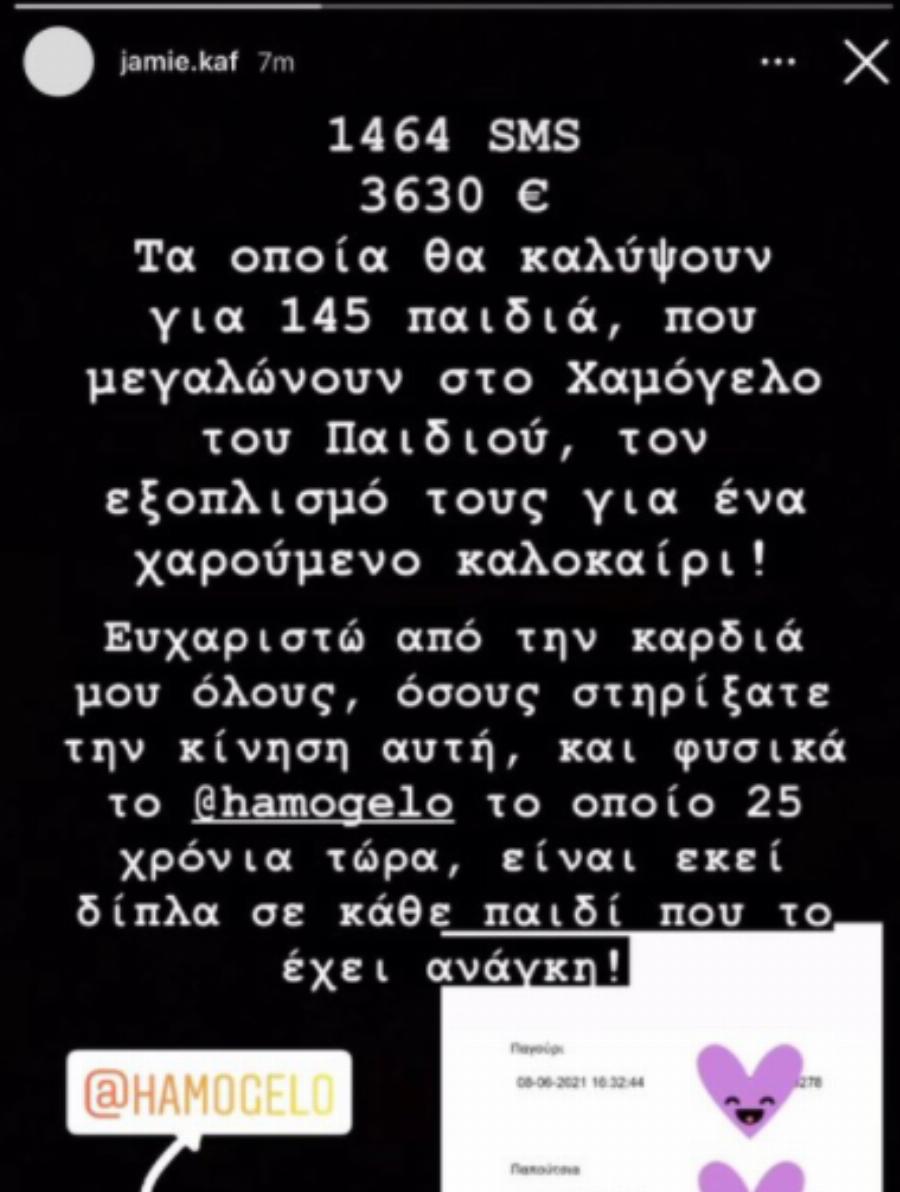 Τζέιμς Καφετζής: Το πραγματικό ποσό που συγκέντρωσε και έδωσε στο Χαμόγελο του Παιδιού