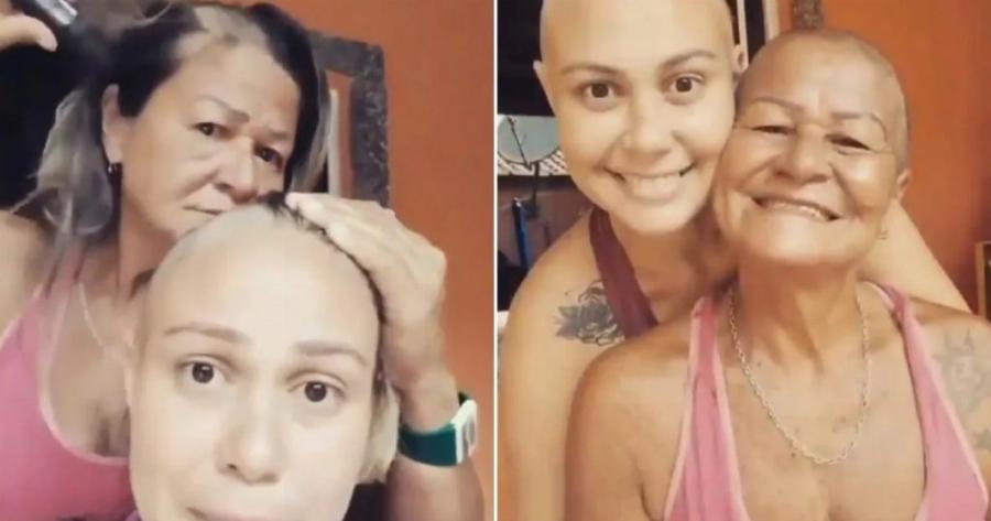 Η λατρεία της μάνας: Μητέρα ξυρίζει το κεφάλι της για να συμπαρασταθεί στην άρρωστη κόρη