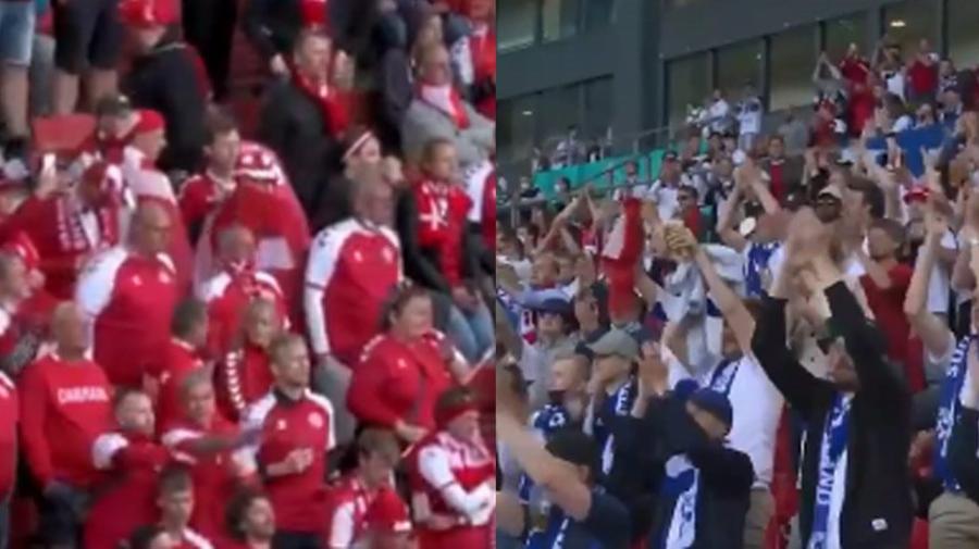 Συγκινητικό βίντεο: Οι Φινλανδοί φώναζαν «Κρίστιαν», οι Δανοί απαντούσαν «Έρικσεν»