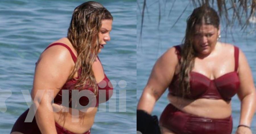 Η Δανάη Μπάρκα έβαλε το μπικίνι της και ξεκίνησε τα μπάνια