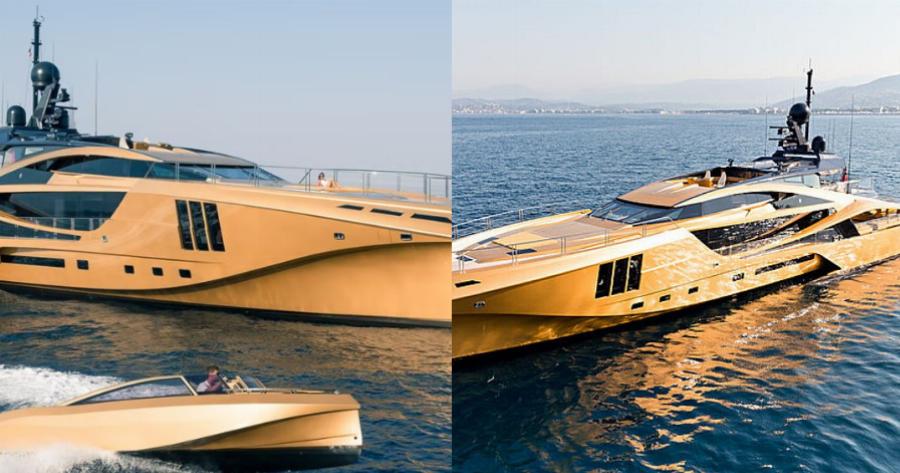 Μύκονος: Άναυδοι όλοι στο νησί με το υπεπολυτελές χρυσό γιοτ που έκανε την εμφάνισή του