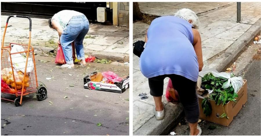 Ελλάς 2021: Έλληνες ψάχνουν στα σκουπίδια στις λαϊκές αγορές