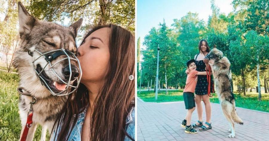 Αληθινή φιλία: Υιοθέτησε λύκο για να του σώσει την ζωή και τώρα είναι κομμάτι της οικογένειας της