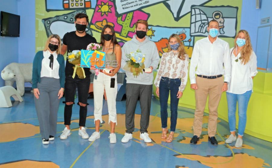 Άννα Μαρία Βέλλη, Τζέιμς Καφετζήςκαι Νίκος Μπάρτζης μοίρασαν χαμόγελα στα παιδάκια στην Ογκολογική Μονάδα Παίδων