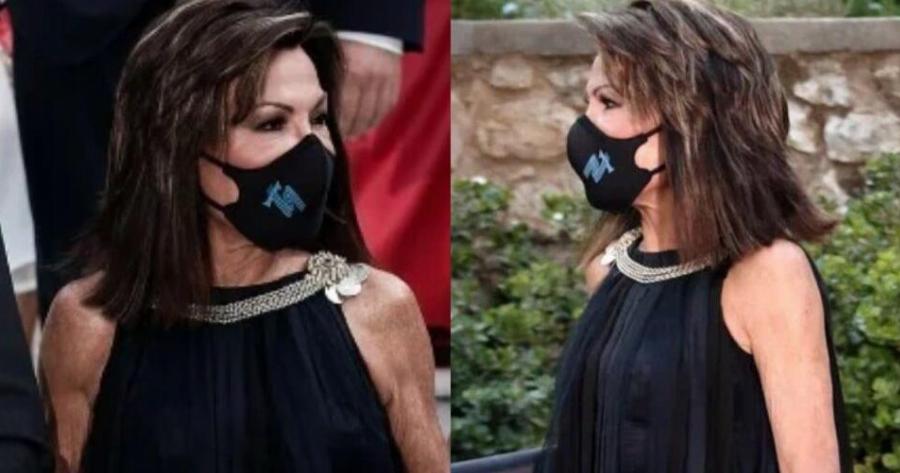 «Koρμί 25αρας»: Η εμφάνιση της 65χρονης Γιάννας Αγγελοπούλου στην δεξίωση, τράβηξε όλα τα βλέμματα