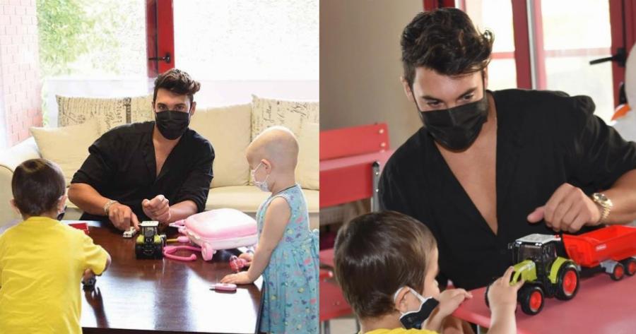 Γιώργος Ασημακόπουλος: Επισκέφτηκε ξενώνα παιδιών με καρκίνο δίνοντας χαρά στα αγγελούδια