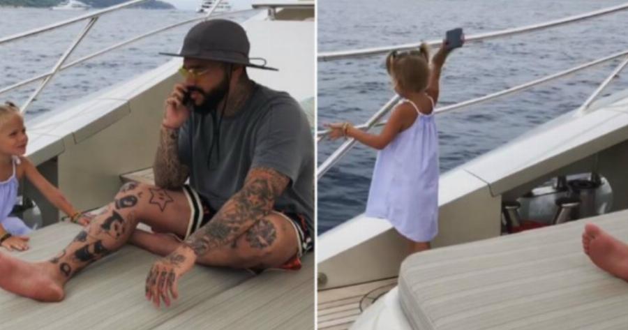 Τετράχρονο κορίτσι  πετά το κινητό του πατέρα της στην θάλασσα επειδή δεν της δίνει σημασία