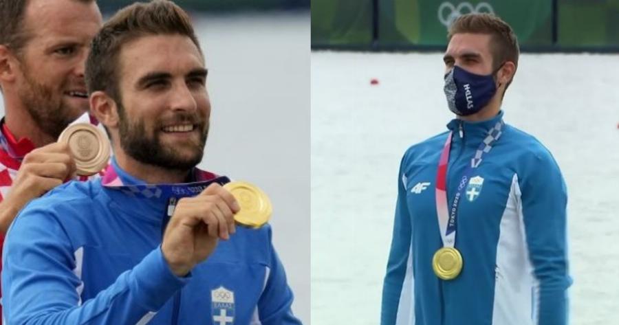 Στέφανος Ντούσκος: Η ανάκρουση του εθνικού ύμνου στους Ολυμπιακούς Αγώνες στην απονομή του χρυσού μεταλλίου