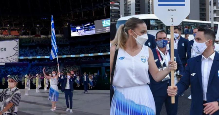 Τελετή Έναρξης Ολυμπιακών Αγώνων: Πετρούνιας και Κορακάκη μπαίνουν πρώτοι στο στάδιο