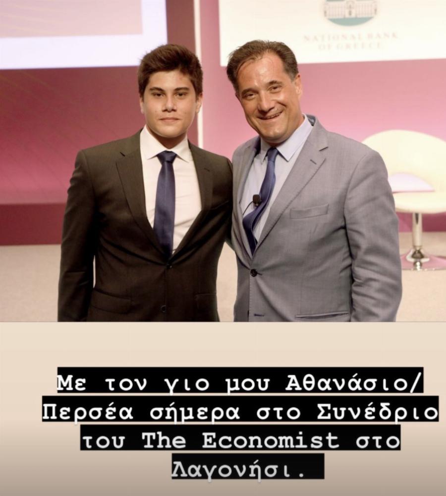 Ο Άδωνις μας συστήνει τον γιο του – «Δεν υπάρχει πιο ωραίο πράγμα να είσαι σε σπουδαία γεγονότα με τα παιδιά σου»