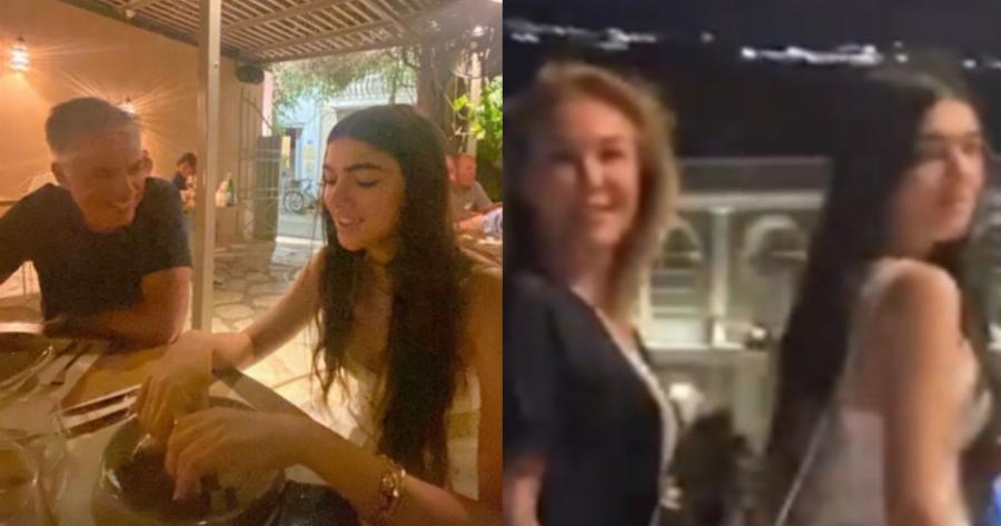 Λυδία Ευαγγελάτου: Η πανύψηλη κόρη της Τατιάνας Στεφανίδου με δροσερό ολόλευκο φόρεμα στη Ζάκυνθο