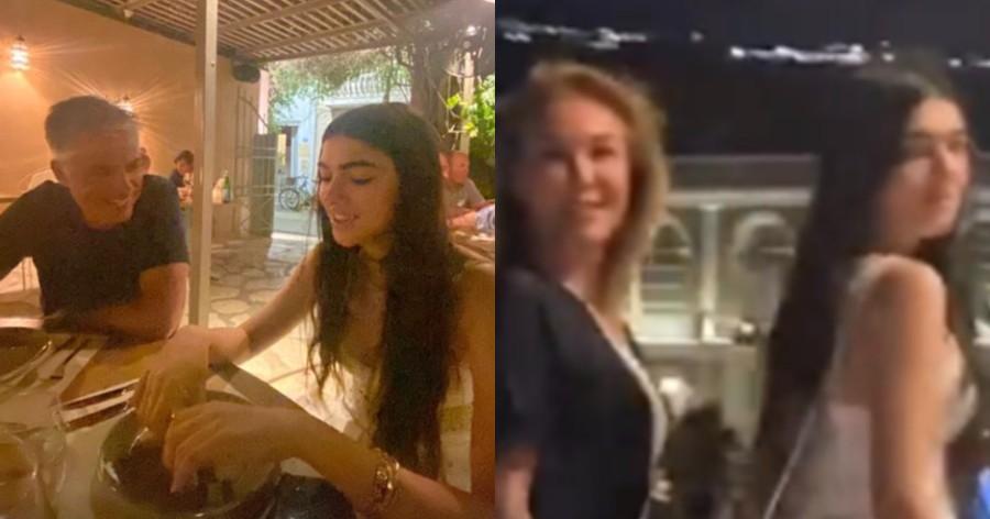 Λυδία Ευαγγελάτου: Η πανύψηλη κόρη της Τατιάνας Στεφανίδου με δροσερό ολόλευκο φόρεμα στη Ζάκυνθο