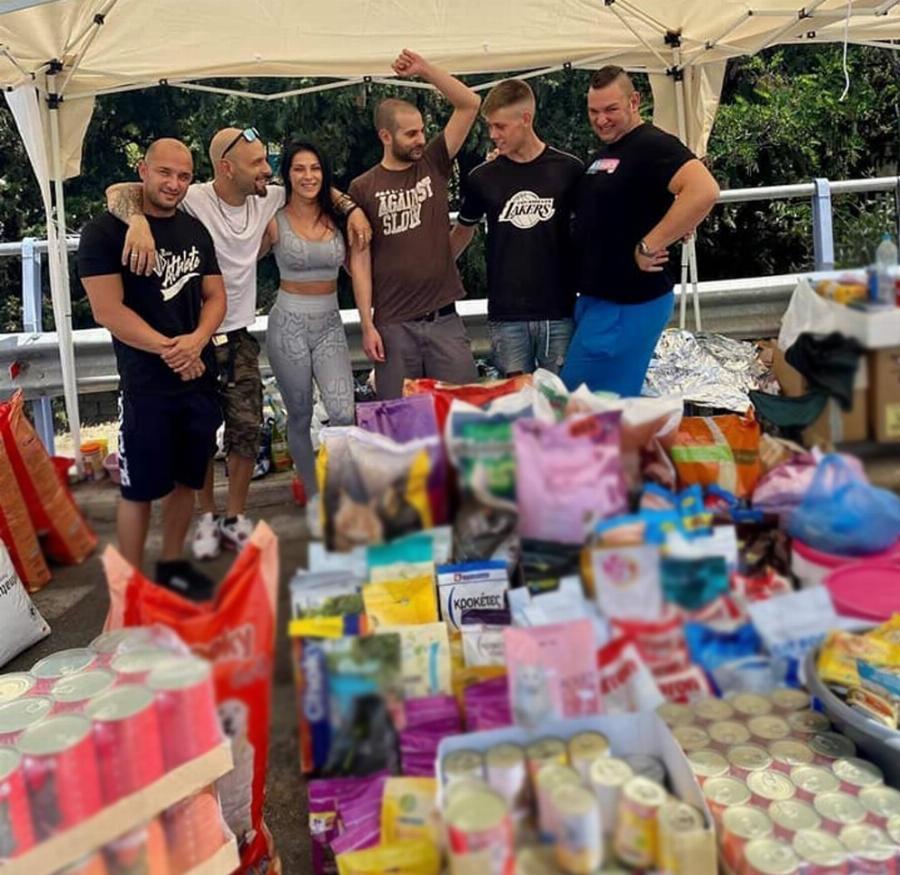 Η πρωταγωνίστρια αισθησιακών ταινιών Ίννα Ιννάκι συγκέντρωσε χρήματα και τρόφιμα για τους πυρόπληκτους