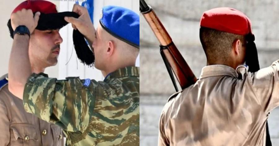 Οι ήρωες Εύζωνες του καύσωνα – Τα παλικάρια μας ψήνονται στους 48,9 βαθμούς στο Σύνταγμα