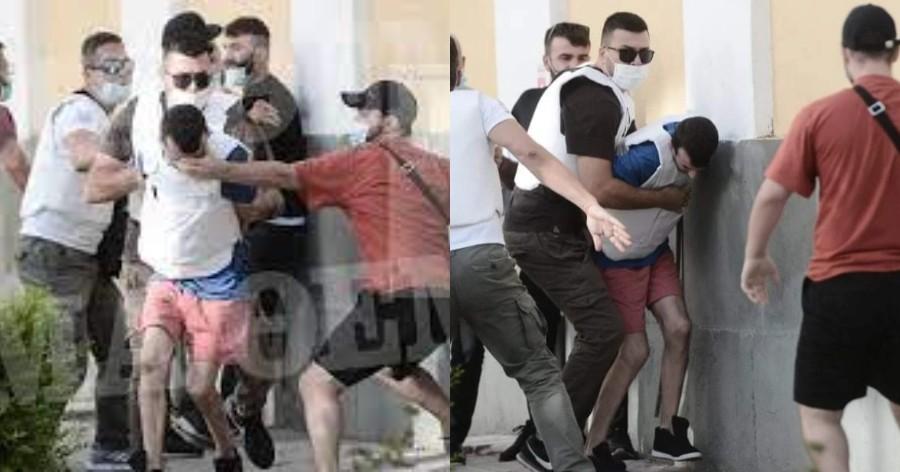 Έγκλημα στη Δάφνη: Ξύλο με μπουνιές και κλωτσιές στο συζυγοκτόνο στην Ευελπίδων από συγγενείς της 31χρονης