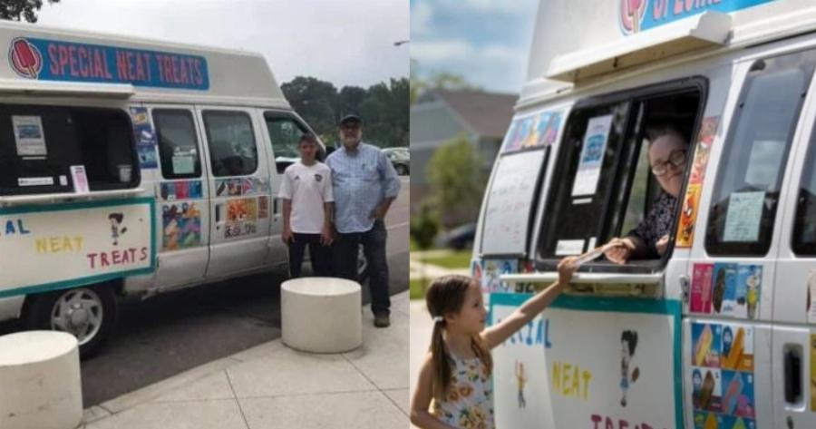Πατέρας της χρονιάς: Αγόρασε κινητό παγωτατζίδικο για τα παιδιά του με Σύνδρομο Down