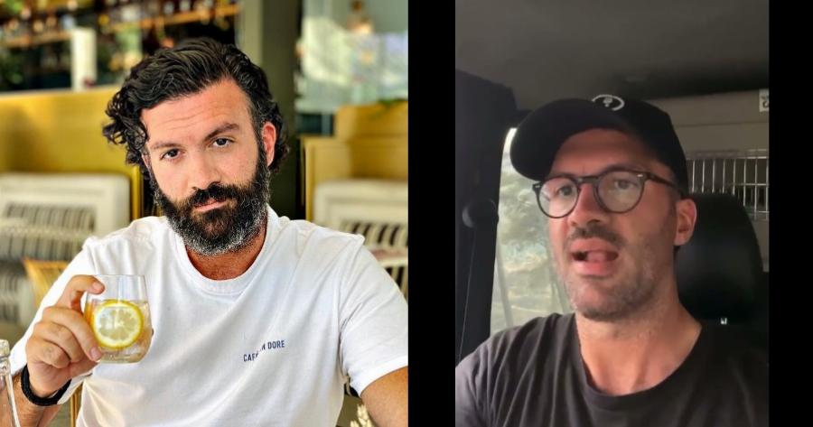 Η συγκλονιστική στιγμή που ο Γιώργος Παπακώστας βρίσκει ζωντανό δεμένο σκύλο μέσα στις στάχτες  και τον σώζει