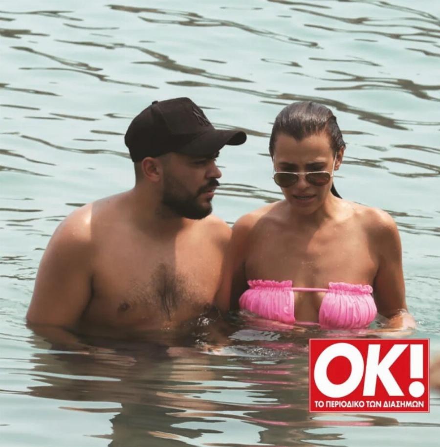 Λάουρα Νάργες – Χρήστος Σαντικάι: Η πρώτη κοινή εμφάνιση στην παραλία και τα φιλιά μπροστά στο  φακό