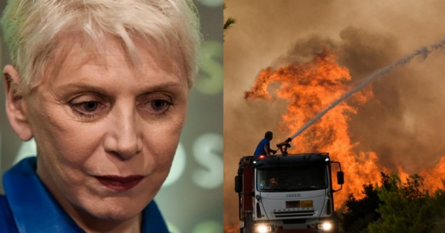 Έλενα Ακρίτα: «Διώξατε πυροσβέστες, προσλάβατε παπάδες – Τουλάχιστον κάποιοι θα προσεύχονται στις στάχτες»