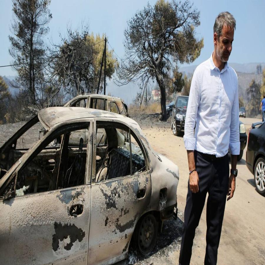 Κυριάκος Μητσοτάκης: «Δόξα τω Θεώ δεν είχαμε απώλειες ζωής»